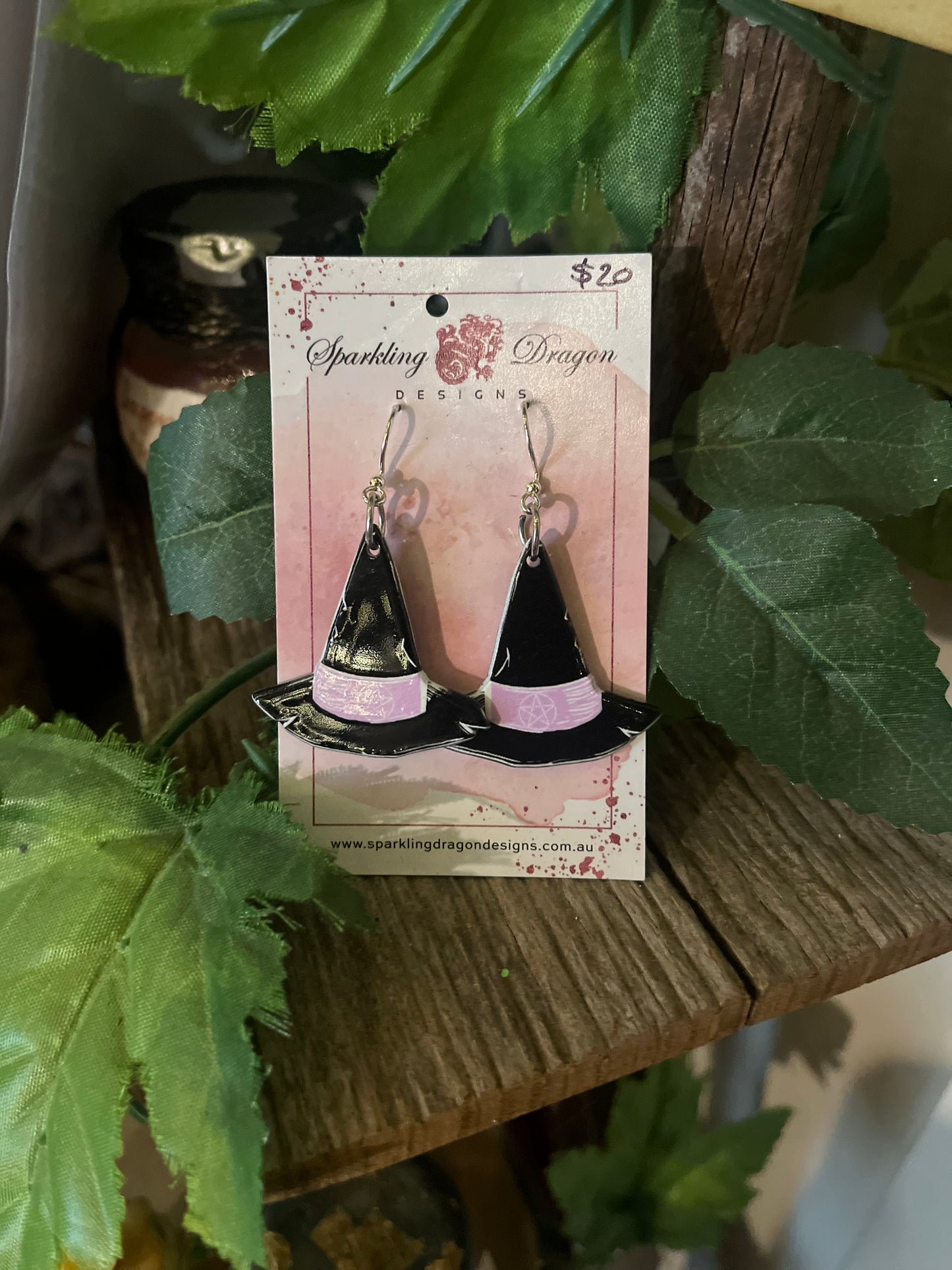 Witch Hat Earrings