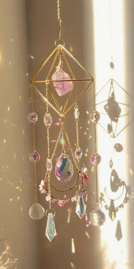 Amethyst Crystal Sun Catcher