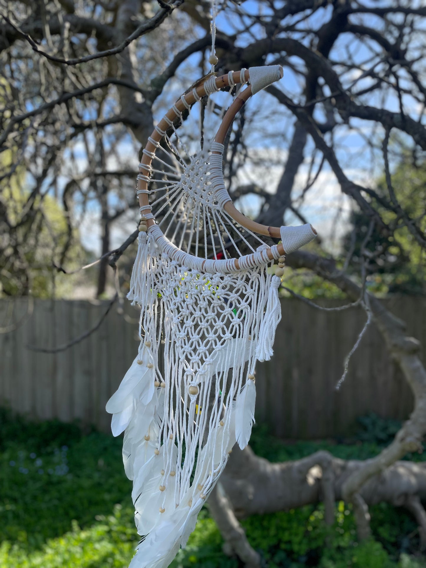 Rattan Moon Dream Catcher (Large)