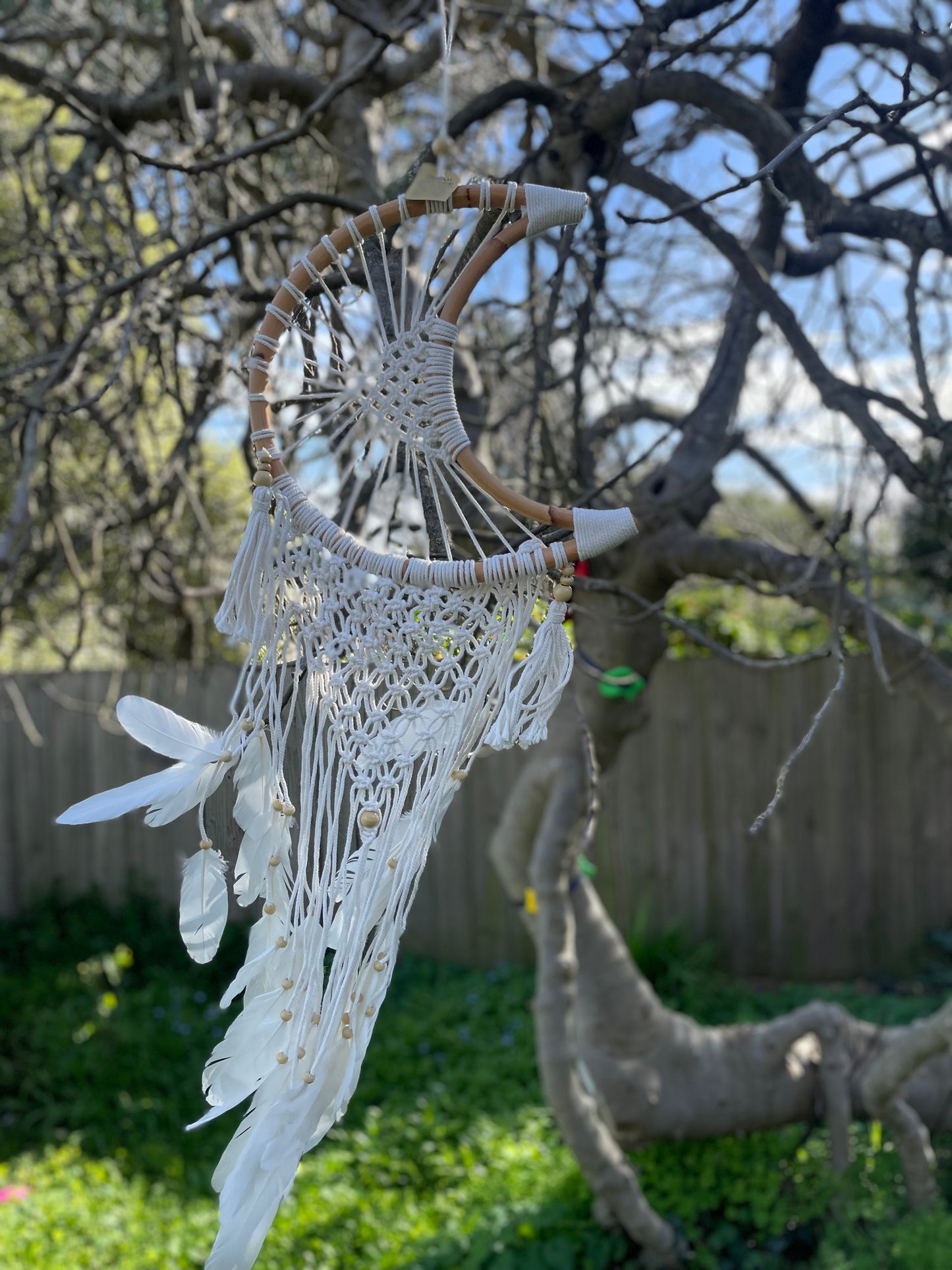 Rattan Moon Dream Catcher (Large)