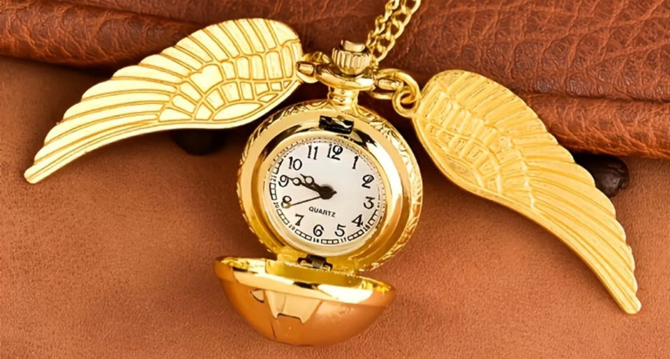 Harry Potter Quidditch Clock Necklace