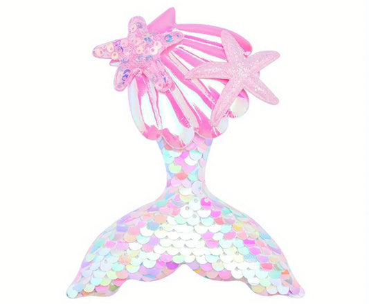 Sequin Shell Starfish Hair Clip