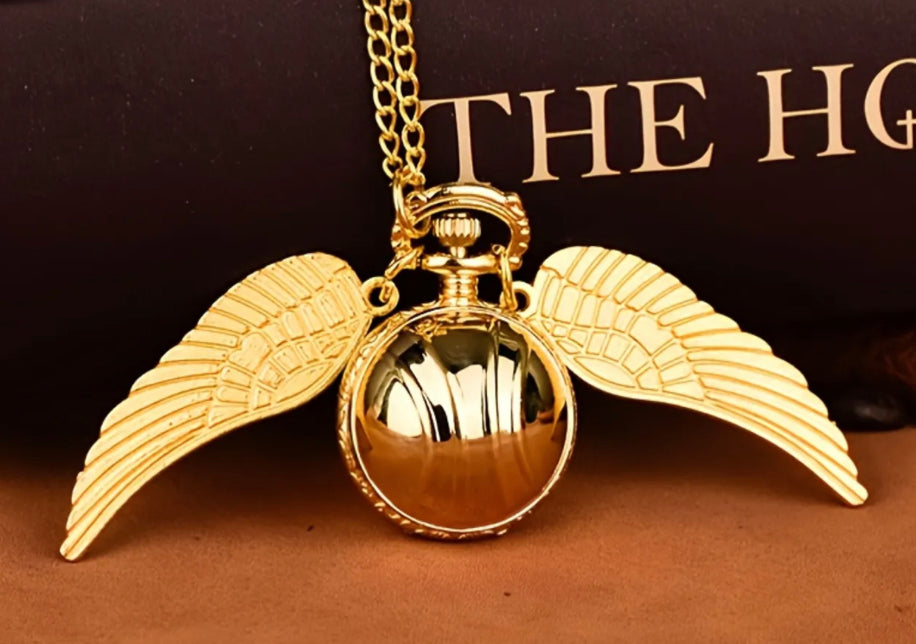 Harry Potter Quidditch Clock Necklace